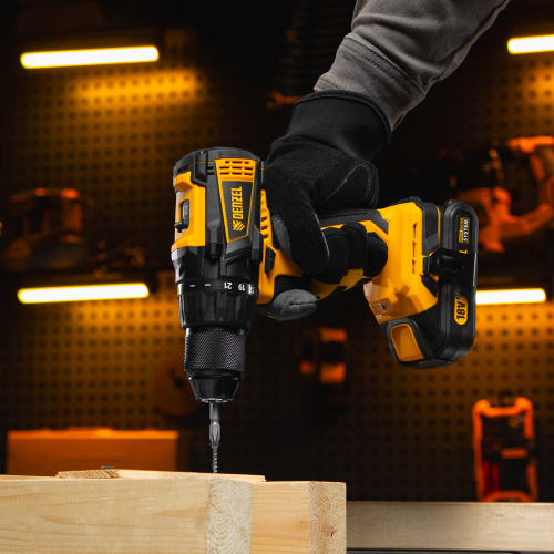 Дрель-шуруповерт аккумуляторная, бесщет. BLDL-IB-18-0, Li-Ion, 18 В Denzel по ценам производителя в Краснодаре с доставкой по всей России