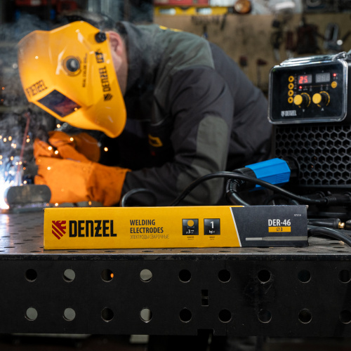 Электроды DER-46, диам. 3 мм, 1 кг, рутиловое покрытие Denzel по ценам производителя в Краснодаре с доставкой по всей России