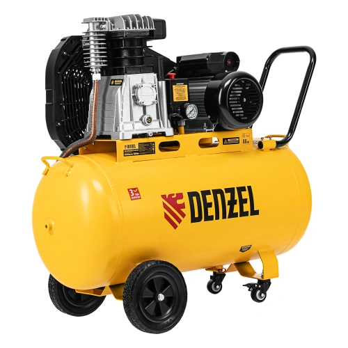 Компрессор воздушный рем. привод BCI 2200/100, 2,2 кВт, 100 литров, 420 л/мин Denzel по ценам производителя в Краснодаре с доставкой по всей России