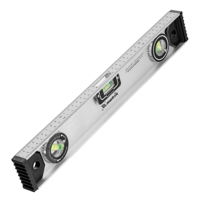 Уровень алюминиевый "Рельс", 400 мм, 3 глазка (1 поворотный) Matrix по ценам производителя в Краснодаре с доставкой по всей России