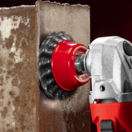 Щетка для УШМ, 75 мм, М14, "чашка", крученая проволока 0.5 мм Matrix по ценам производителя в Краснодаре с доставкой по всей России