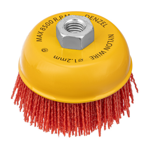 Щетка для УШМ, 100 мм, Чашка, нейлоновая щетина, М14 Denzel по ценам производителя в Краснодаре с доставкой по всей России