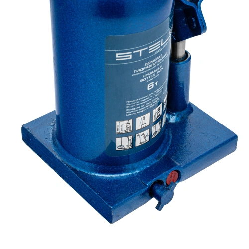 Домкрат гидравлический бутылочный телескопический, 6 т, H подъема 170-420 мм Stels по ценам производителя в Краснодаре с доставкой по всей России