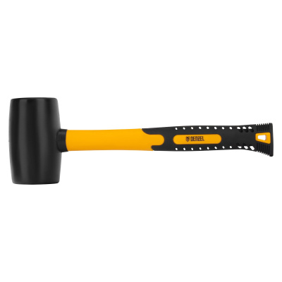 Киянка резиновая, 24 oz, черная резина, фибергласовая рукоятка Denzel по ценам производителя в Краснодаре с доставкой по всей России
