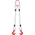 Строп канатный 2СК,  с 2 крюками 5Т x 4М по ценам производителя в Краснодаре с доставкой по всей России