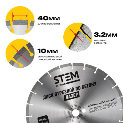 Диск лазерный 350Е мм купить в Москве с доставкой по всей России | ProtosMarket.ru