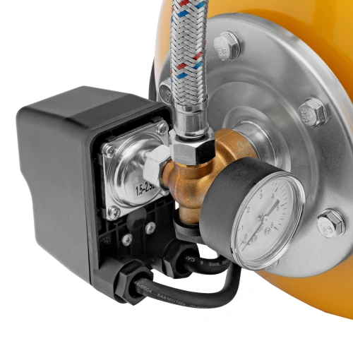 Насосная станция PS800X, 800 Вт, 3200 л/ч, ресивер 24 л, подъем 38 м, нержавейка Denzel по ценам производителя в Краснодаре с доставкой по всей России