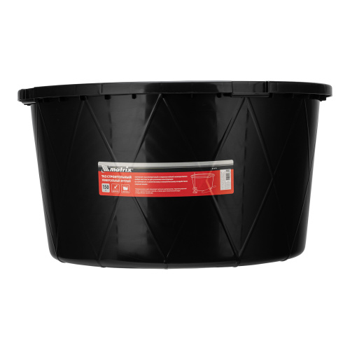 Таз строительный круглый универсальный, 150л, ударопрочный, с ребрами жесткости Matrix по ценам производителя в Краснодаре с доставкой по всей России