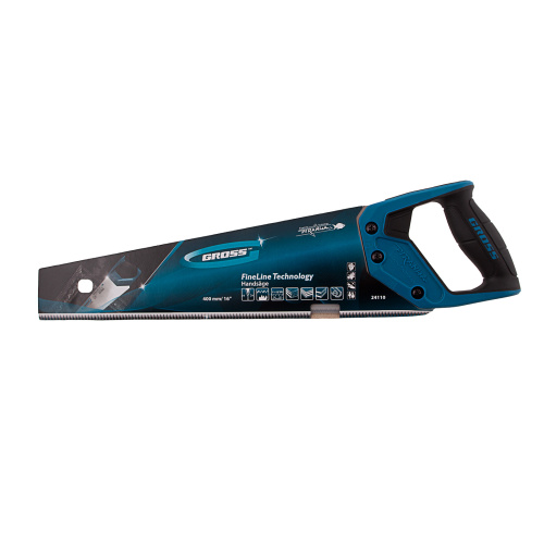 Ножовка по дереву "Piranha", 400 мм, 11-12 TPI, зуб-3D, каленый зуб, двухкомпонентная рукоятка Gross по ценам производителя в Краснодаре с доставкой по всей России