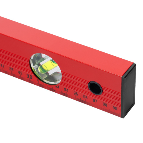 Уровень алюминиевый, 1000 мм, 3 глазка, красный, линейка Matrix по ценам производителя в Краснодаре с доставкой по всей России