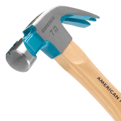 Молоток-гвоздодер, 200 г, угол 45, магнит, обрезиненная рукоятка American hickory GROSS по ценам производителя в Краснодаре с доставкой по всей России