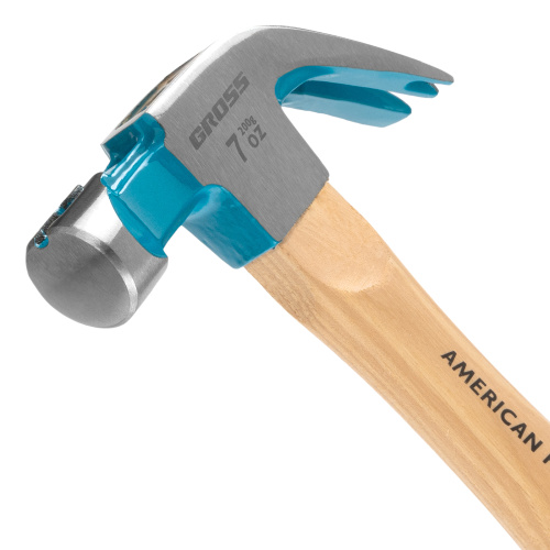 Молоток-гвоздодер, 200 г, угол 45, магнит, обрезиненная рукоятка American hickory GROSS по ценам производителя в Краснодаре с доставкой по всей России