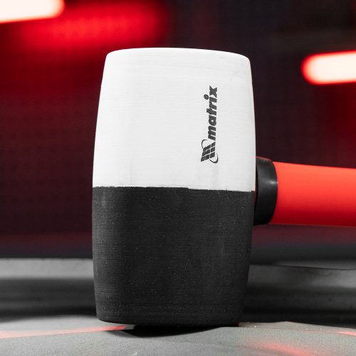 Киянка резиновая, 680 г, черно-белая резина, фибергласовая рукоятка Matrix по ценам производителя в Краснодаре с доставкой по всей России