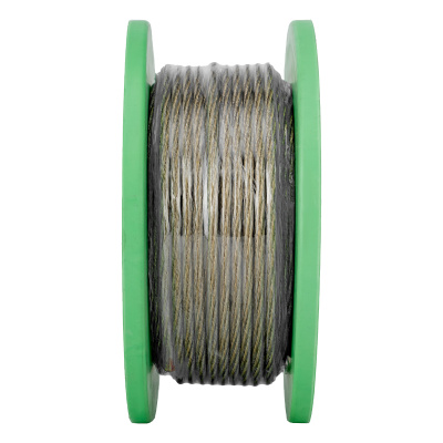 Трос металлополимерный прозрачный ПР-5.0, толщина 5.0 мм, катушка 50 метров Сибртех по ценам производителя в Краснодаре с доставкой по всей России