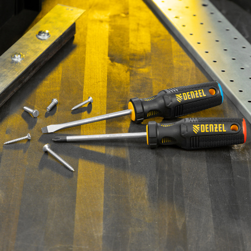 Набор отверток, 2 шт., PH+SL, S2, 3к рукоятка Denzel по ценам производителя в Краснодаре с доставкой по всей России