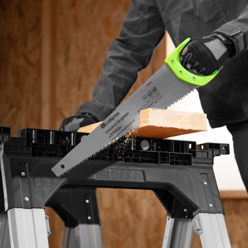 Ножовка по дереву "Зубец", 500 мм, шаг зуба 7 мм, каленый зуб 2D, двухкомпонентная рукоятка Сибртех по ценам производителя в Краснодаре с доставкой по всей России