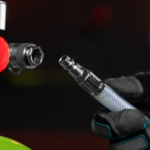 Шланг пневматический ПВХ, 10 x 16 мм, 18 бар, армированный, прозрачный, быстросъемное соединение, 15 м Stels по ценам производителя в Краснодаре с доставкой по всей России