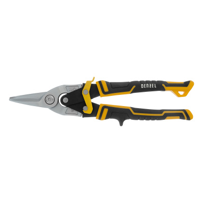 Ножницы по металлу, 270 мм, прямой рез, сталь-CrMo, трехкомпонентные рукоятки Denzel по ценам производителя в Краснодаре с доставкой по всей России