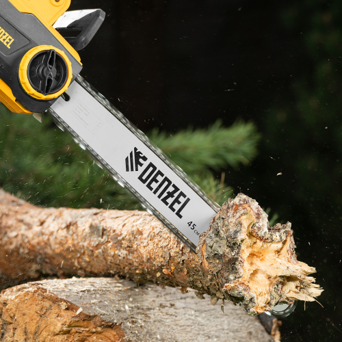 Пила цепная электрическая EDS-2200P, 2.2 кВт,поперечная, шина 45 см, шаг 3/8, паз 1.3 мм, 63 звена Denzel по ценам производителя в Краснодаре с доставкой по всей России