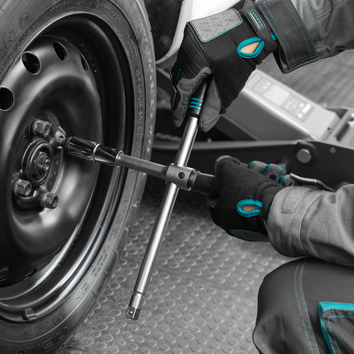 Ключ-крест баллонный, складной с изменяющимся рычагом, 17 мм, 19 мм, 21 мм, 23 мм, CrV, хромированный Gross по ценам производителя в Краснодаре с доставкой по всей России