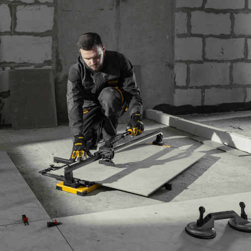 Плиткорез рельсовый 1000х16мм, каретка на подш., стальная станина, усил. рукоятка-пенал Denzel по ценам производителя в Краснодаре с доставкой по всей России