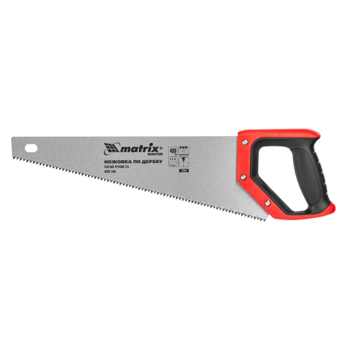 Ножовка по дереву, 400 мм, зуб 2D, каленый крупный зуб 5-6 TPI, двухкомпонентная рукоятка Matrix по ценам производителя в Краснодаре с доставкой по всей России