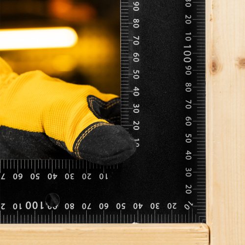 Угольник, 400 х 600 мм, алюминиевый, лазерная гравировка Denzel по ценам производителя в Краснодаре с доставкой по всей России