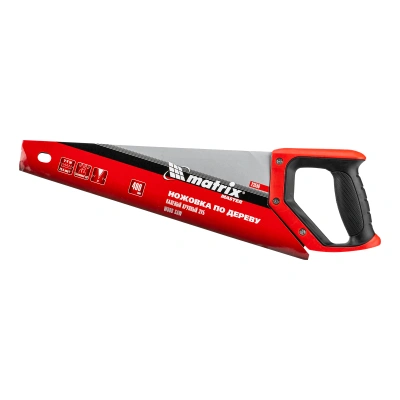 Ножовка по дереву, 400 мм, зуб 2D, каленый крупный зуб 5-6 TPI, двухкомпонентная рукоятка Matrix по ценам производителя в Краснодаре с доставкой по всей России