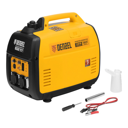 Генератор инверторный GT-2200iS, 2.2 кВт, 230 В, бак 4 л, закрытый корпус, ручной старт Denzel по ценам производителя в Краснодаре с доставкой по всей России