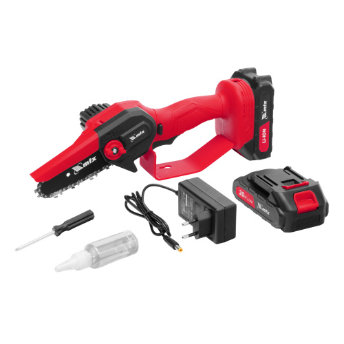 Цепная мини-пила аккумуляторная, MCS-100, шина 100 мм, Li-Ion, 20 В MTX по ценам производителя в Краснодаре с доставкой по всей России