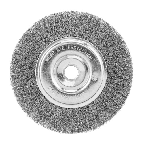 Щетка для УШМ, 200 мм, посадка 22.2 мм, плоская, витая проволока 0.3 мм Сибртех по ценам производителя в Краснодаре с доставкой по всей России