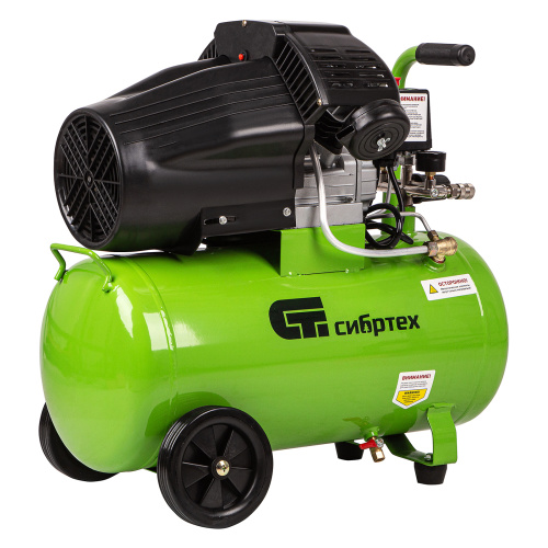 Компрессор воздушный КК-2200/50, 2.2 кВт, 350 л/мин, 50 л, прямой привод, масляный Сибртех по ценам производителя в Краснодаре с доставкой по всей России
