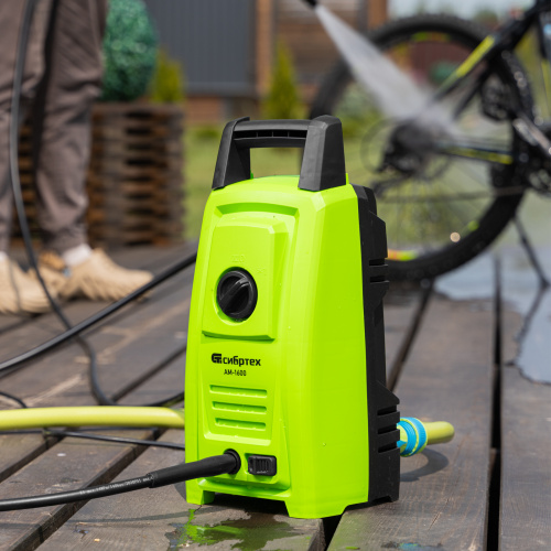 Моечная машина высокого давления АМ-1600, 1600 Вт, 130 бар, 330 л/ч, переносная Сибртех по ценам производителя в Краснодаре с доставкой по всей России