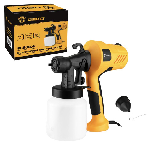 Краскопульт электрический DEKO SG500DK, 800 мл, 500Вт по ценам производителя в Краснодаре с доставкой по всей России