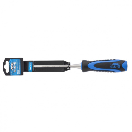 Долото-стамеска, плоская, 6 мм, двухкомпонентная рукоятка, металлический затыльник Барс по ценам производителя в Краснодаре с доставкой по всей России