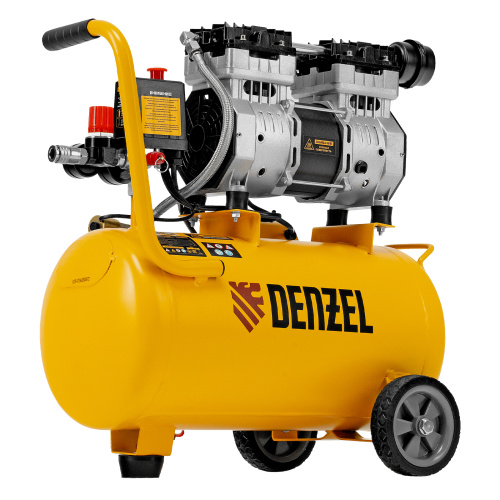 Компрессор DLS950/24 безмаслянный малошумный 950 Вт, 165 л/мин, ресивер 24 л Denzel по ценам производителя в Краснодаре с доставкой по всей России