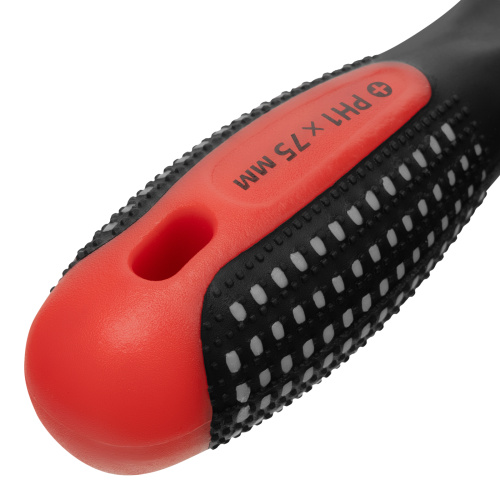 Отвертка Fusion, PH1 х 75 мм, CrV, трехкомпонентная рукоятка "Anti slip" Matrix по ценам производителя в Краснодаре с доставкой по всей России