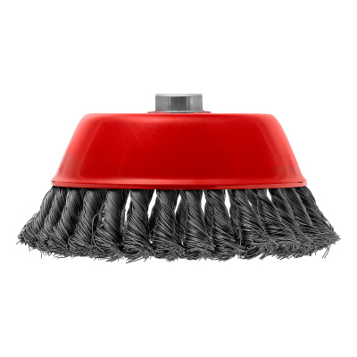 Щетка для УШМ, 150 мм, М14, "чашка", крученая проволока 0.35 мм Matrix по ценам производителя в Краснодаре с доставкой по всей России