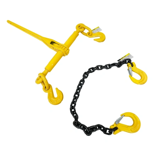 Стяжка цепная строп 1СЦ 5,7т талреп 8мм 5м цепь крепежная крюк-крюк комплект с храповиком по ценам производителя в Краснодаре с доставкой по всей России