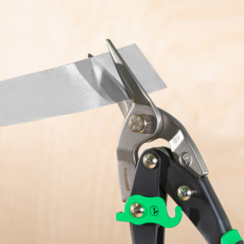 Ножницы по металлу "Piranha", 250 мм, прямой и правый рез, сталь СrMo, двухкомпонентные рукоятки Gross по ценам производителя в Краснодаре с доставкой по всей России