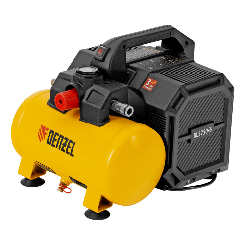 Компрессор  DLS750/6 безмасляный малошумный 750 Вт, 140 л/мин,ресивер 6 л Denzel по ценам производителя в Краснодаре с доставкой по всей России
