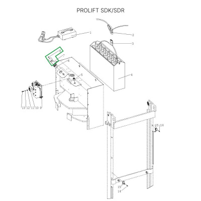 Аварийный выключатель для штабелеров SDR/SDK и SPN, для тележек SK20 по ценам производителя в Краснодаре с доставкой по всей России