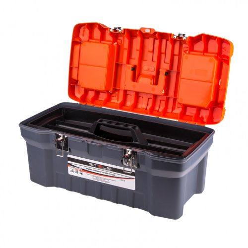 Ящик для инструмента с металлическими замками 22", 28 х 23 см, 5 х 56 см Stels по ценам производителя в Краснодаре с доставкой по всей России