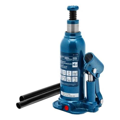 Домкрат гидравлический бутылочный, 4 т, h подъема 188-363 мм, в пластиковом кейсе Stels по ценам производителя в Краснодаре с доставкой по всей России