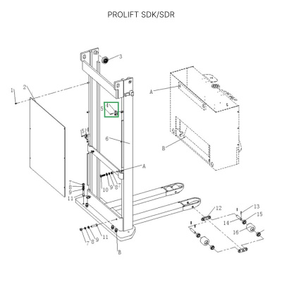 Датчик каретки вил для штабелеров SDR/SDK с FFL по ценам производителя в Краснодаре с доставкой по всей России