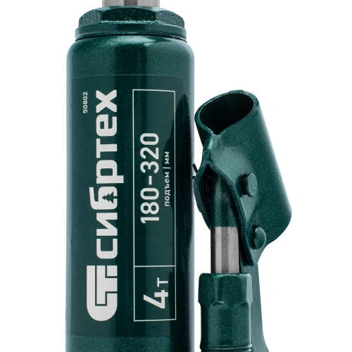 Домкрат гидравлический бутылочный, 4 т, 180-320 мм Сибртех по ценам производителя в Краснодаре с доставкой по всей России