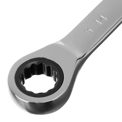 Ключ накидной трещоточный, 14 х 15 мм, CrV, зеркальный хром Matrix Professional по ценам производителя в Краснодаре с доставкой по всей России