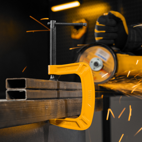 Струбцина G-образная, усиленная, 75 мм Denzel по ценам производителя в Краснодаре с доставкой по всей России