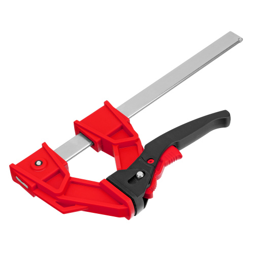 Струбцина реечная быстрозажимная, усиленная, пластиковый корпус рычажно-храповой механизм, 200 х 100 х 351 мм, штанга 5 х 22 мм Matrix по ценам производителя в Краснодаре с доставкой по всей России