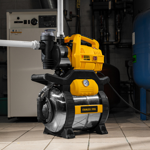 Насосная станция PSХ950X, Х-Pro, 950 Вт, 3300 л/ч, ресивер 24 л, подъем 38 м, нержавейка Denzel по ценам производителя в Краснодаре с доставкой по всей России